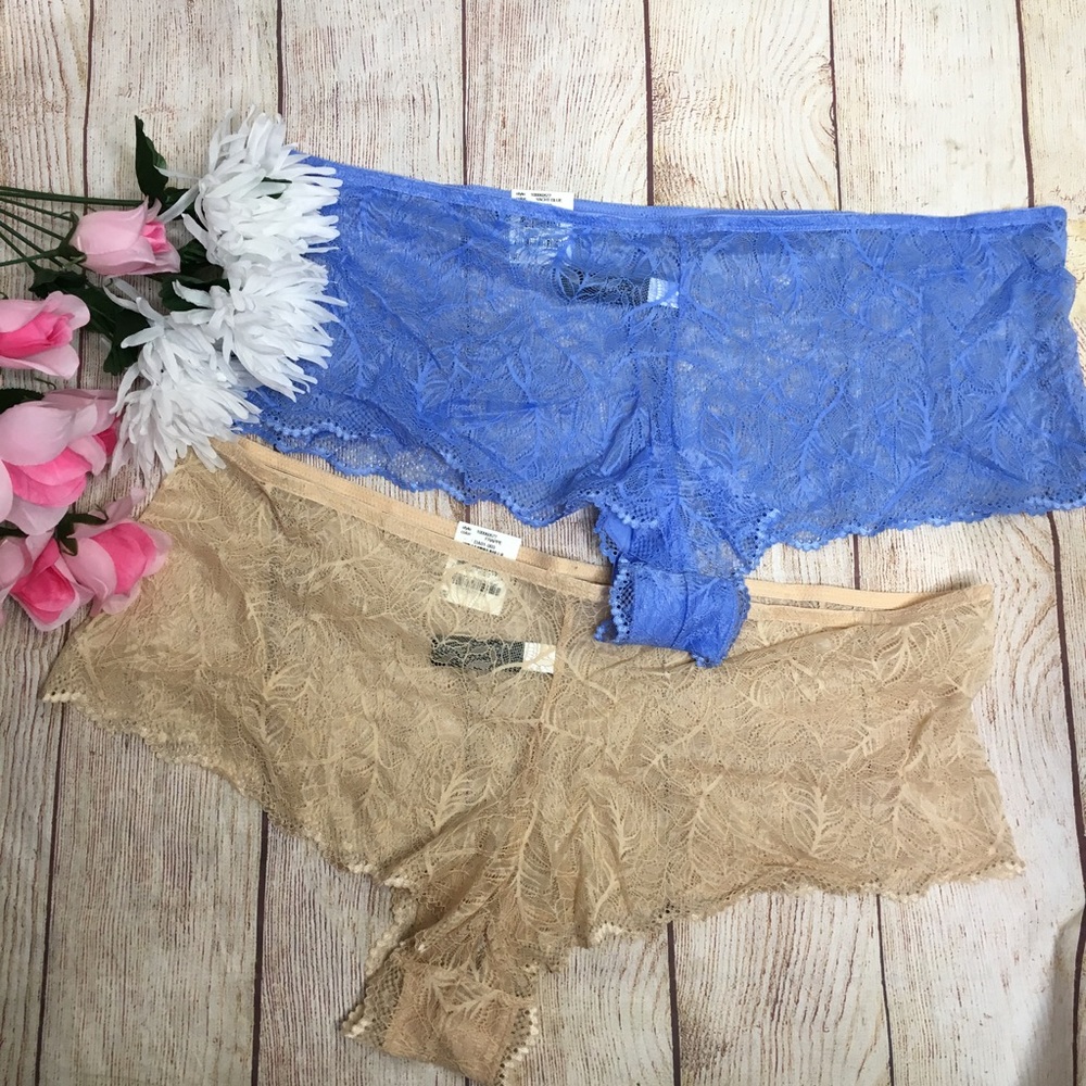 INC Plus Size Lace Boyshort Panties Bundle Of 2 Size 3X
